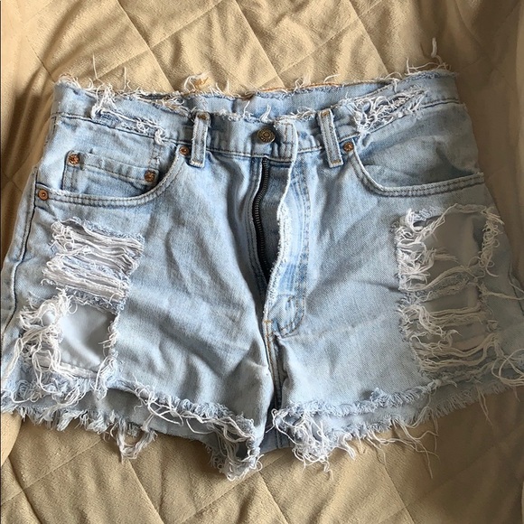 High Rise Levis Urban Renewal Shorts 
